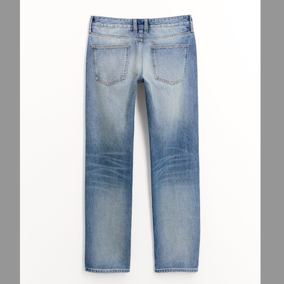 Zara the Malibu straight cut mid rise jeans made in Europe NWT - Picture 2 of 10